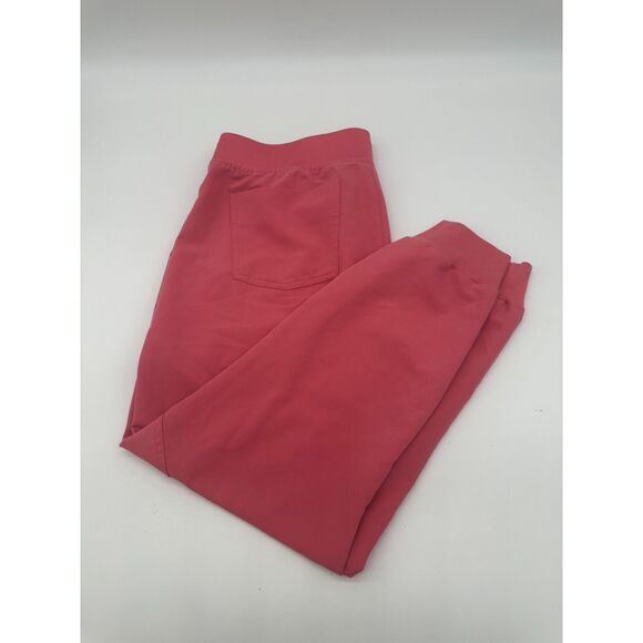 Figs Scrubs Bottoms Technical Collection Sz L Pockets & Elastic Band Orange - Picture 1 of 9